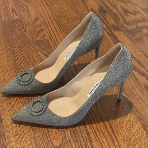 Manolo Blahnik- Elegant Sparkly Stilettos